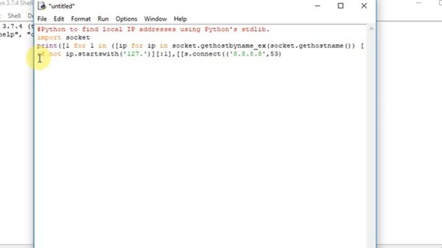 Python to find local IP addresses смотреть онлайн