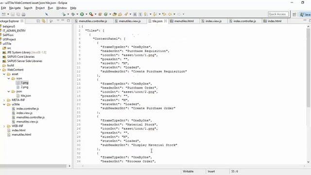 sapui5 Create Tile Using json 2 смотреть онлайн
