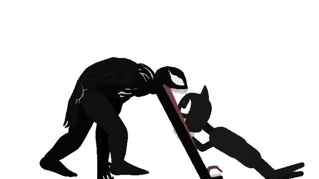 venom vs cartoon cat - sticknodes animation смотреть онлайн