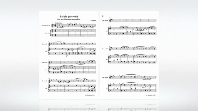 N. Lygeros: Balade pastorale. (Duo pour Clarinette et Accordéon) #lygeros #accordion #clarinet смотреть онлайн