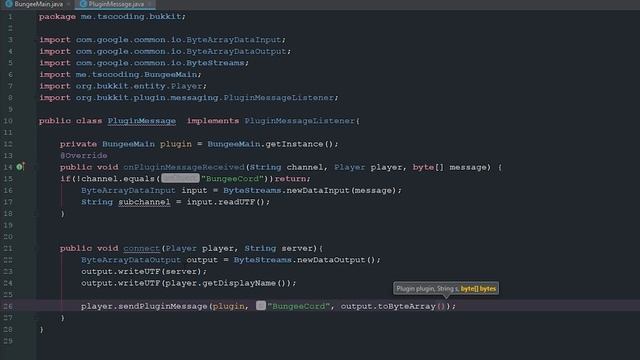 BungeeCord Coding Tutorial - Plugin Message Channel - Episode 5 смотреть онлайн