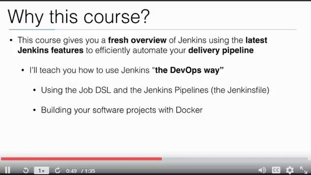 1.Learn DevOps: CI-CD with Jenkins using Pipelines and Docker смотреть онлайн