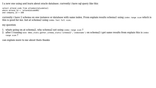 Databases: index used when query process on oracle database смотреть онлайн