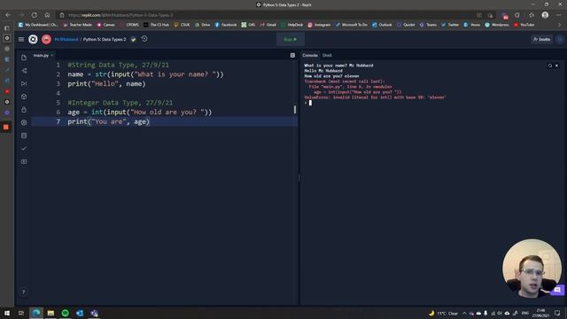 Python 5: Data Types (Part 2 - Integers) смотреть онлайн