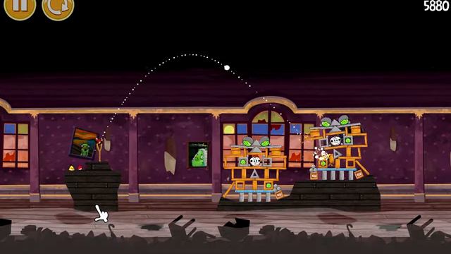 Angry Birds: Seasons. Haunted Hogs (bonus 1) 3 stars Прохождение от SAFa смотреть онлайн