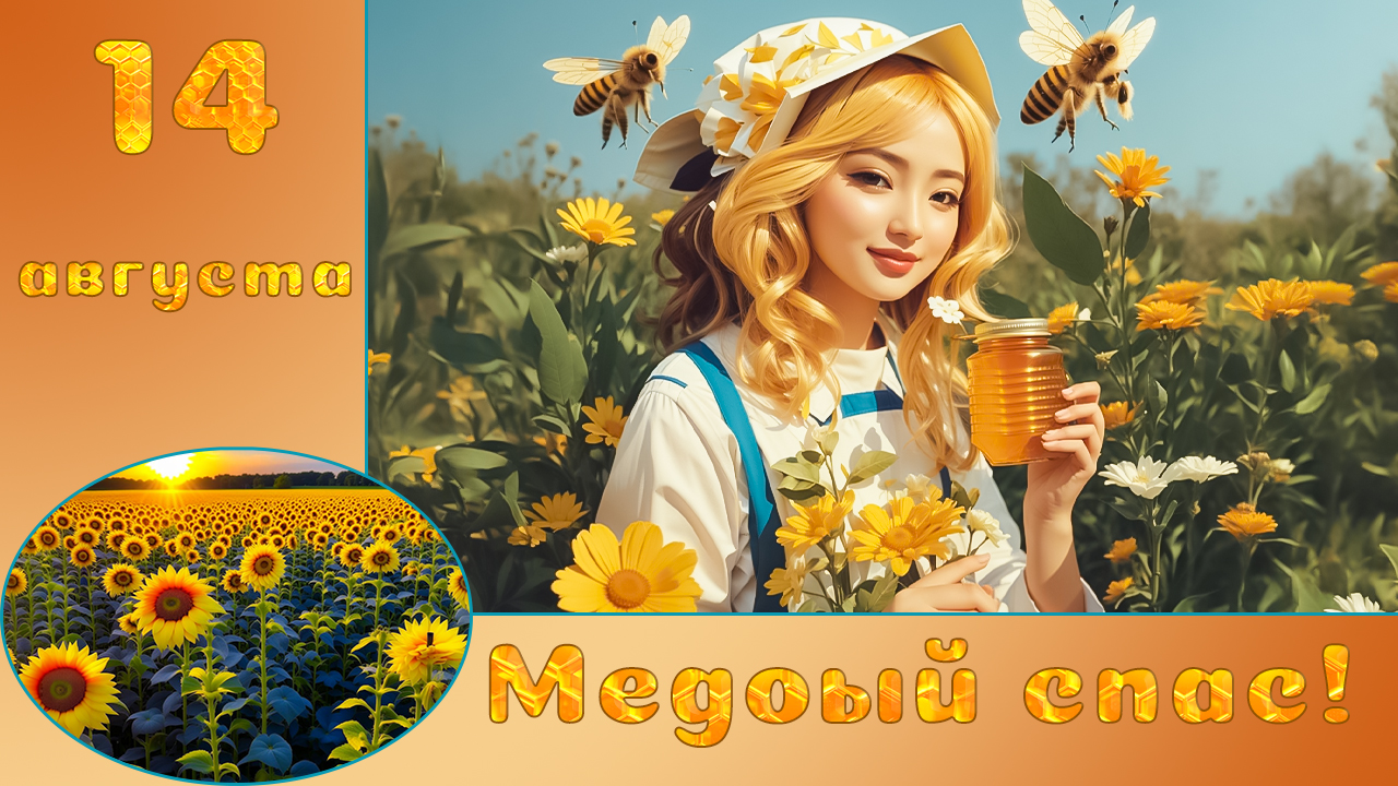 14 августа С Медовым Спасом Самое красивое поздравление с праздником МАКОВЕЯ. смотреть онлайн