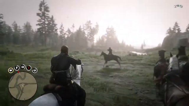Red Dead Redemption 2 Arthur Beheads Lawman With Shotgun смотреть онлайн
