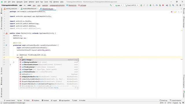 TUTORIAL MEMBUAT APLIKASI WEBVIEW DENGAN ANDROID STUDIO || JAVA смотреть онлайн