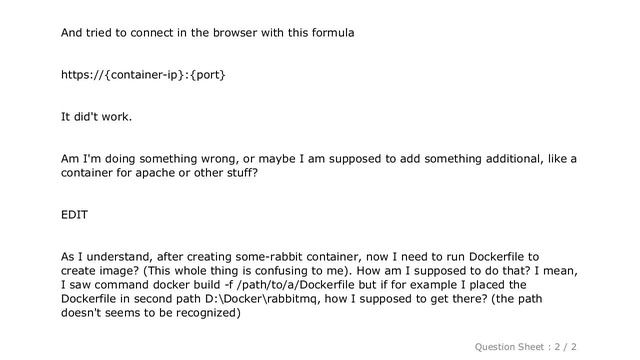Windows : How to open rabbitmq in browser using docker container? смотреть онлайн