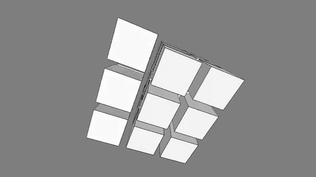 Rubik's cube implemented in Java Processing смотреть онлайн