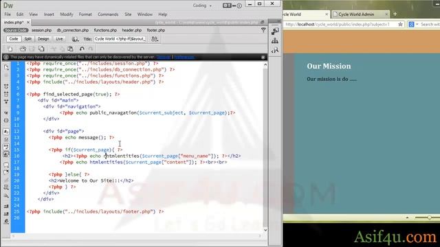 CMS Site using php and mysql Bangla 31 Organizing page content in public area смотреть онлайн