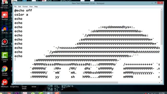 How to make ASCII images in CMD смотреть онлайн