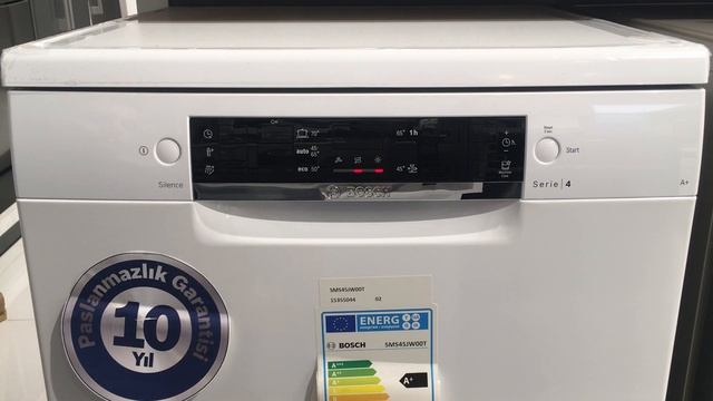 SMS45JW00T Bosch Bulaşık Makinesi Tanıtımı 60 cm Gümüş Inox Çelik Solo Serie 4 смотреть онлайн