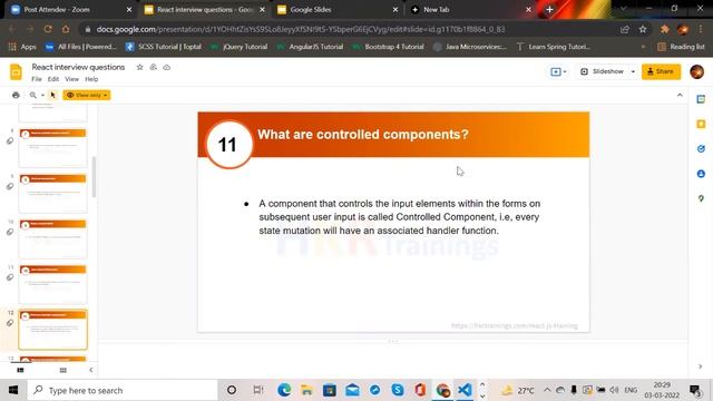 Top 30 ReactJS Interview Questions and Answers | Most Asked ReactJS Interview Questions | HKR смотреть онлайн