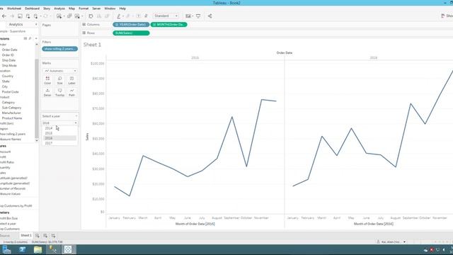 Tableau Tutorial 72: Display Rolling 2 Years Data and Calculate Monthly Growth смотреть онлайн