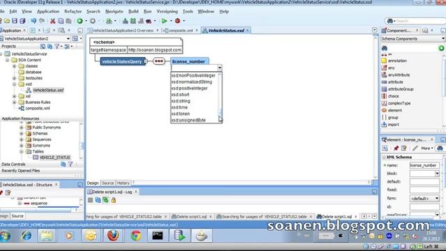 SOA Suite Tutorial 1 part 5 - Create XML Schemas in JDeveloper смотреть онлайн