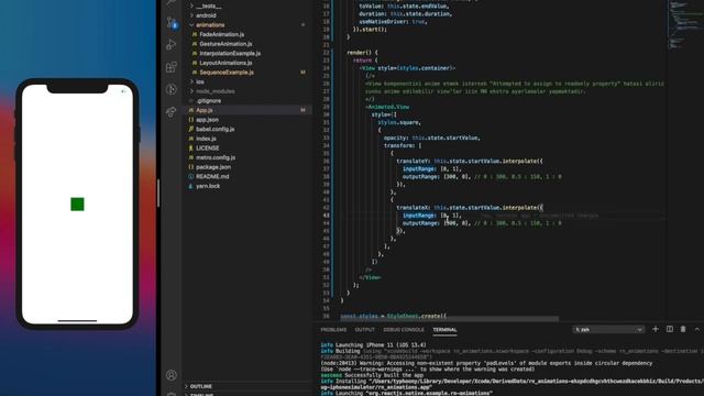 React Native ve Animasyonlar - Animated API, Interpolation, Gesture Animasyonlari ( Bolum 2 ) смотреть онлайн