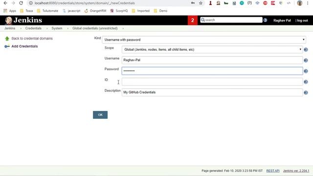 Jenkins Beginner Tutorial 9 - How to add GitHub Credentials смотреть онлайн
