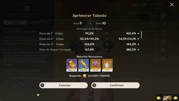 Genshin Impact 5.1: изменение интерфейса прокачки талантов