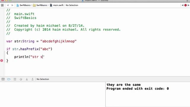 Prefix and Sufix Strings Comparison in Swift смотреть онлайн