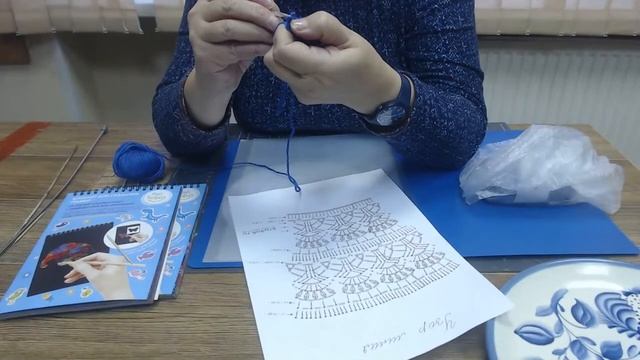 "Узор "лилия""- урок №2 в клубе "Клубочек". Ведет Малахова Н.А. смотреть онлайн