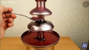 Фонтан из варенья из мёда и из шариков орбис