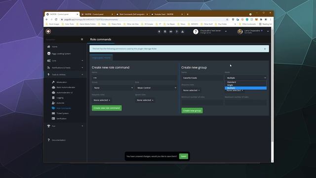 How to Create Self Assigned REACTION ROLES Menu w/ YAGPDB Bot смотреть онлайн