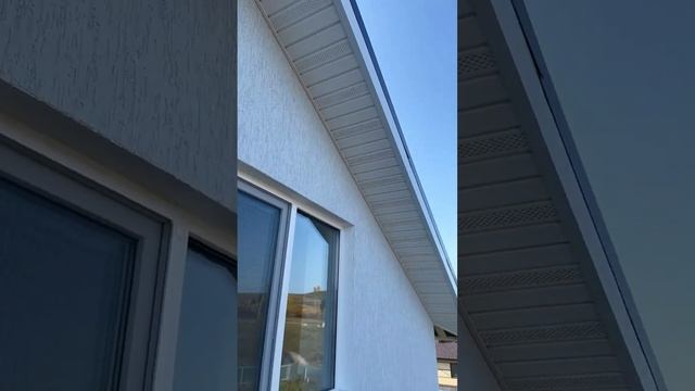 Зашиваем карниз и ветровую софитами кровля стропильная система крыши утепление ската крыши дома