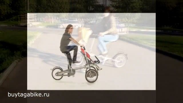 Велоколяска Tagabike, ХИТ 2019! Лучший велосипед для мамы и малыша! смотреть онлайн