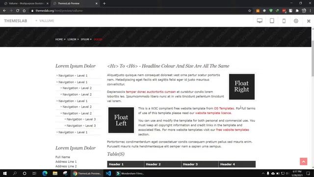 Vallume: Multipurpose Bootstrap HTML Template смотреть онлайн