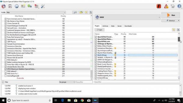 Mod Organizer 2 mods and load order for Skyrim SE