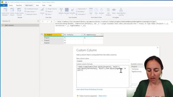 Split multiple columns into rows without errors in Power Query