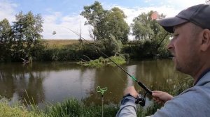 ЛЕЩ НА ПИКЕР Рыбалка на малой реке.mp4