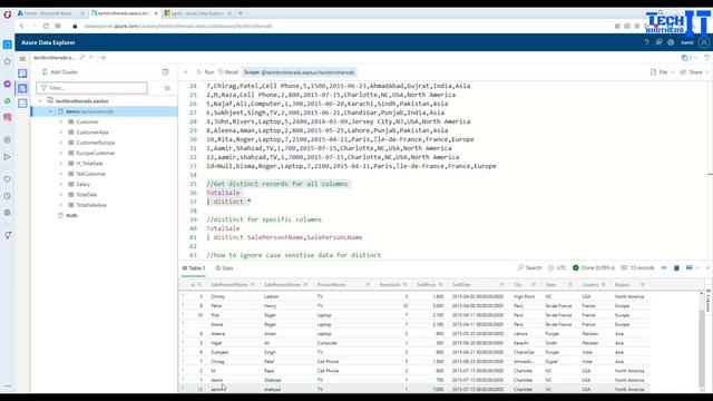 How to Use Distinct Operator in Kusto to Get Unique Records | Kusto Query Language Tutorial (KQL) смотреть онлайн