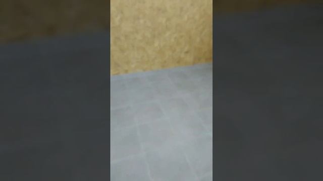 уложили плитку на пол в гараже