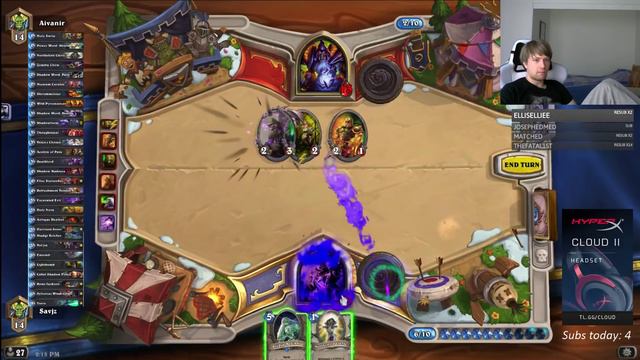 Hearthstone Savjz Playing Ranked Reno Shadow Priest смотреть онлайн