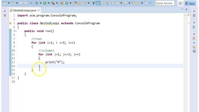 Java Programming Tutorial - 3 - Nested Loops смотреть онлайн