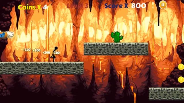 Review game android Stickman Run and Jump смотреть онлайн