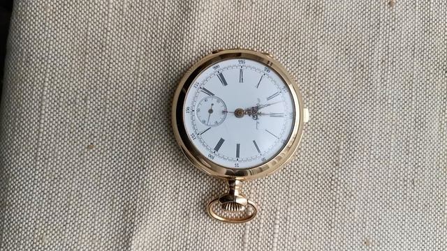 Карманные часы, Репетир минутный, хронограф, C. Grandjean Mairet Швейцария, Локль 585 проба Продажа смотреть онлайн