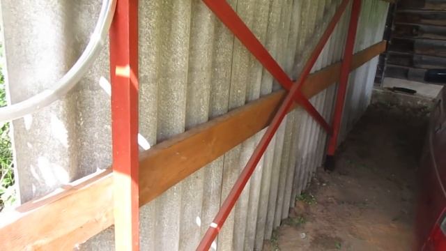 Навес для автомобиля 6 метров на 3 метра.