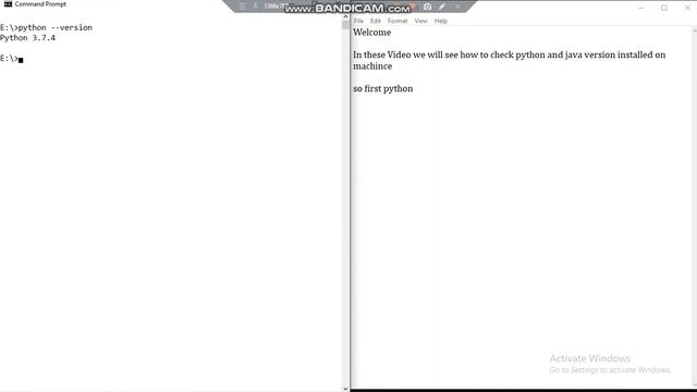 How to Check Version of Software(Java/Python) using CMD смотреть онлайн