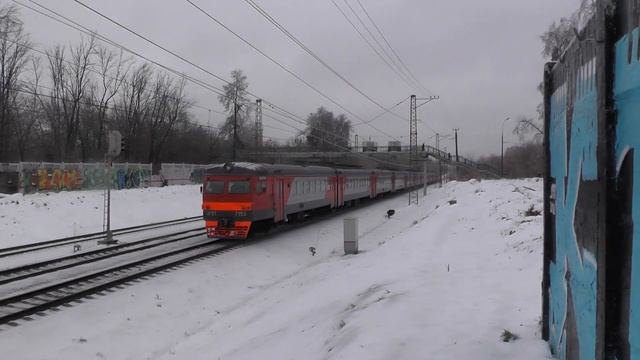 Электропоезд ЭР2Т-7153 перегон Одинцово - Кунцево-1 смотреть онлайн