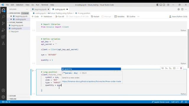 How to trade Cryptocurrency long and short positions in Binance using Python смотреть онлайн