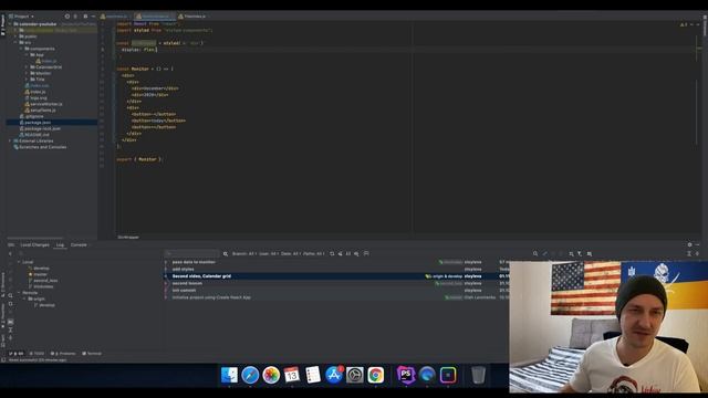 ReactJS Calendar #3 Делаем шапку календаря смотреть онлайн