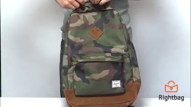 Стильный рюкзак Herschel Heritage Mid-Volume - видеообзор от Rightbag.ru