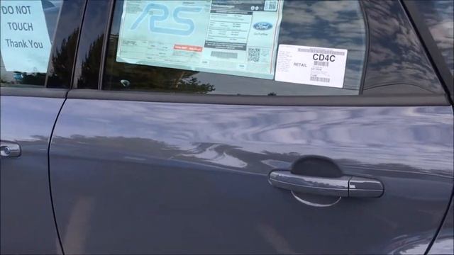 2017 Ford Focus RS Hatchback in Stealth Gray with 350hp смотреть онлайн