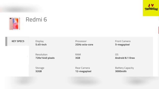 Redmi 6A, Redmi 6, Redmi 6Pro , specs ,camera ,processor,etc... смотреть онлайн
