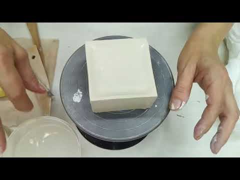 Мини кашпо. Ручная Лепка из фарфора. Часть2.