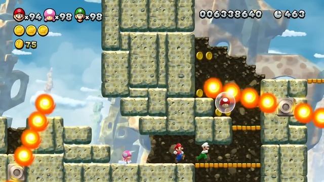New Super Mario Bros. U Deluxe – 3 Players World 9 Walkthrough Co-Op смотреть онлайн