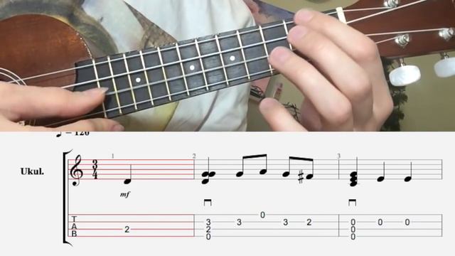 UKULELE. I WISH YOU A MERRY CHRISTMAS UKULELE TUTORIAL смотреть онлайн